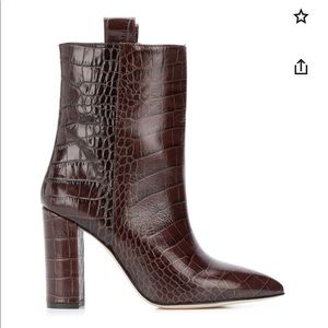 Paris Texas embossed heeled boots
